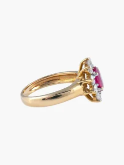 Bague Pompadour Rubis Diamants