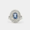 Bague pompadour saphir 1930