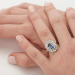 Bague pompadour saphir 1930