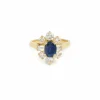 Bague Pompadour Saphir 1.20 Diamants