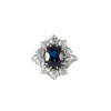 BAGUE POMPADOUR SAPHIR & DIAMANTS