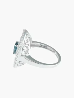 Bague Pompadour Saphir Diamants