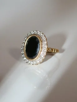 Bague Pompadour Saphir Diamants