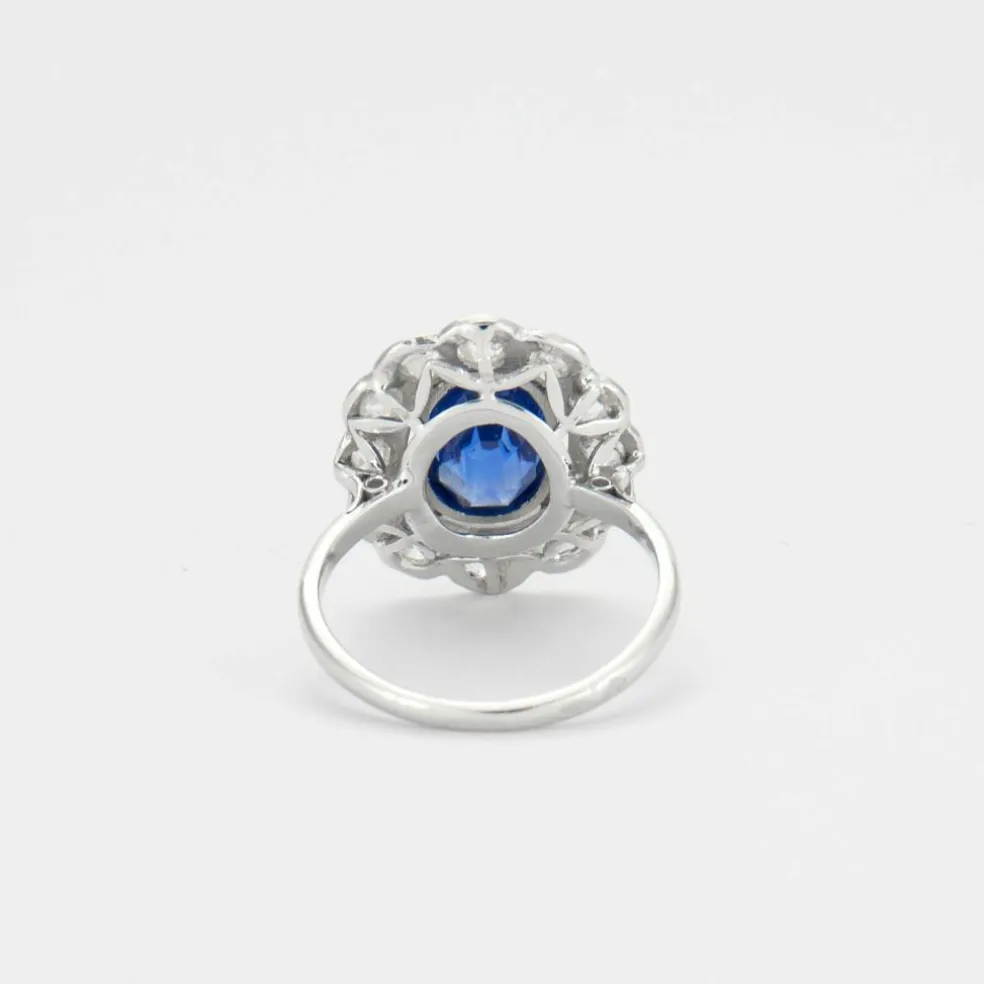 Bague Pompadour Saphir et Diamants