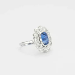 Bague Pompadour Saphir et Diamants