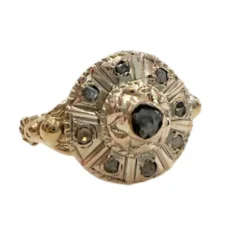 Bague époque 1910-1915 en or et diamants