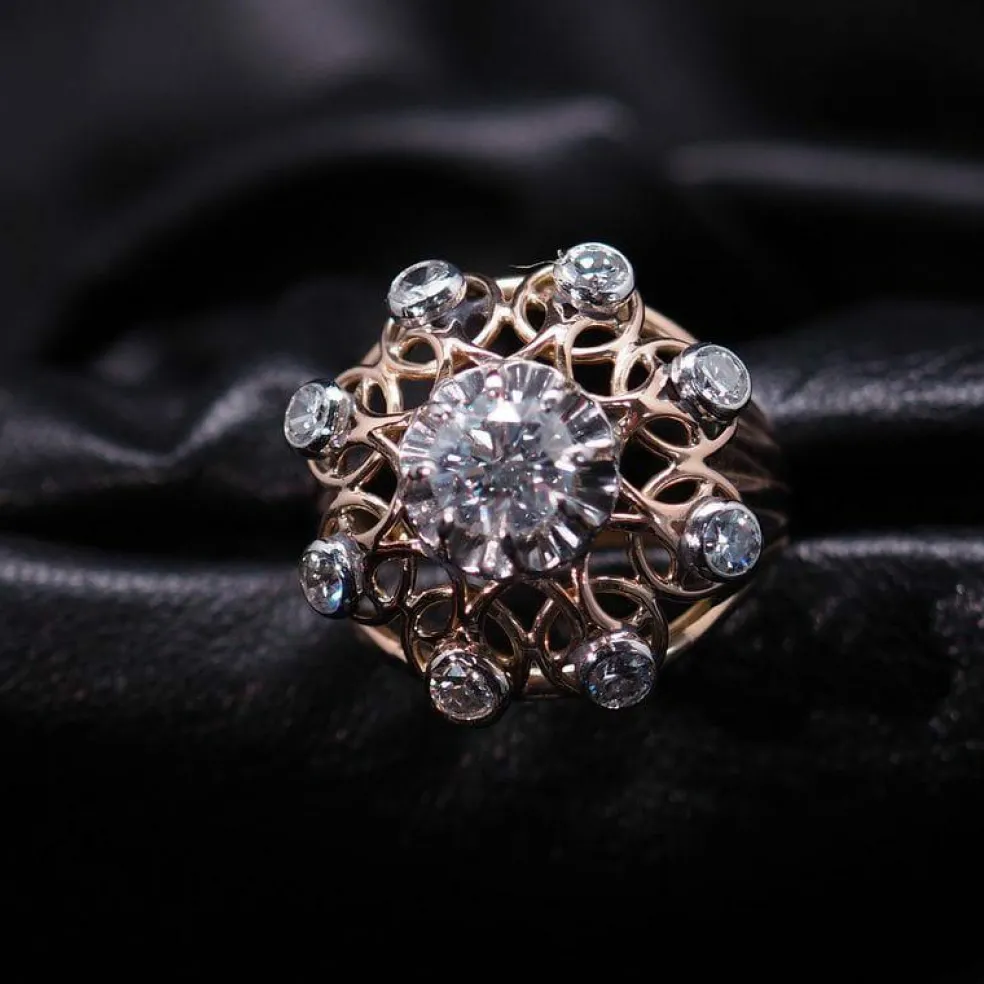 Bague époque années 50 Diamants