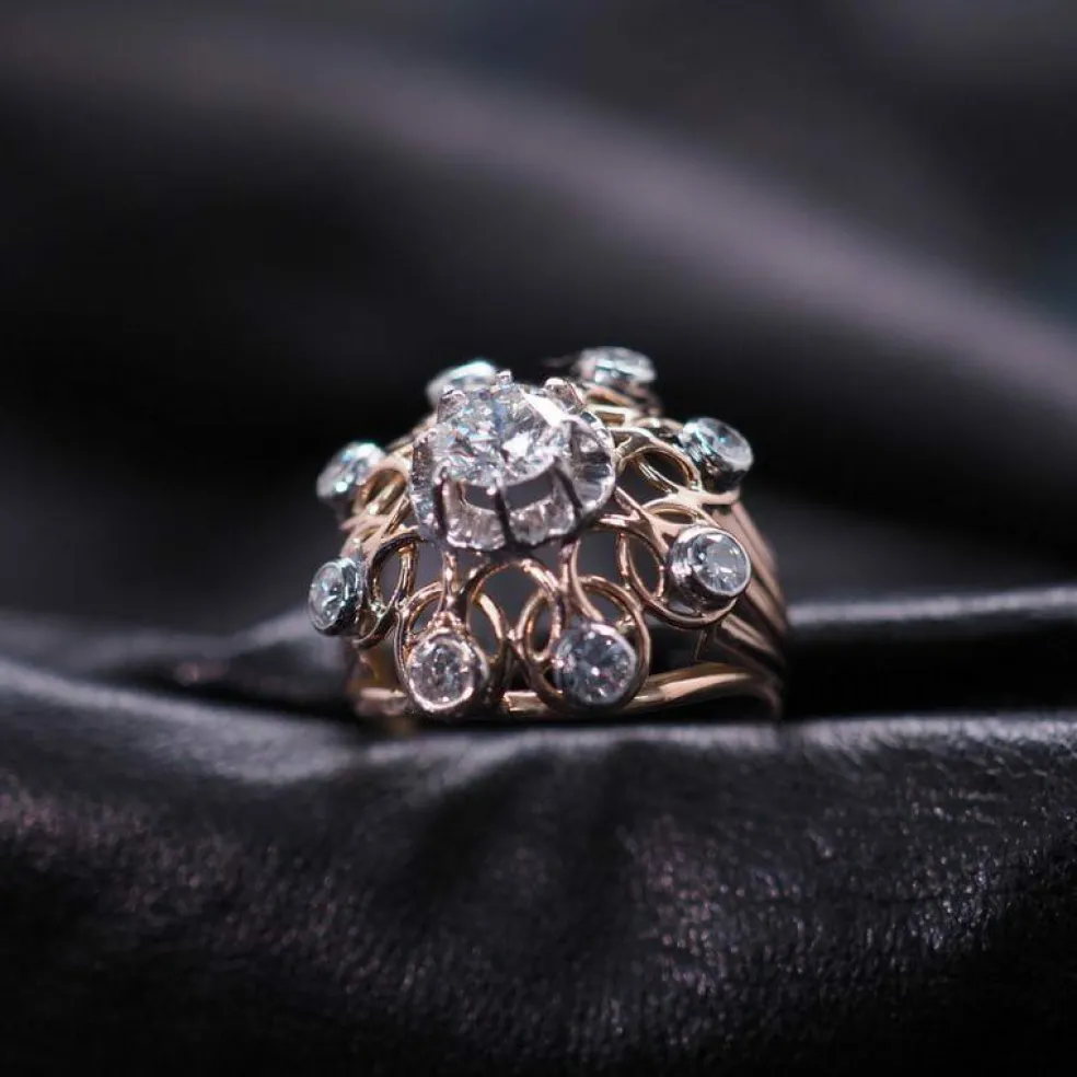 Bague époque années 50 Diamants