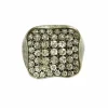Bague pour petit doigt avec diamants, années 60