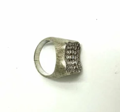 Bague pour petit doigt avec diamants, années 60