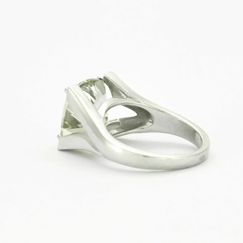 Bague Prasiolite Diamants
