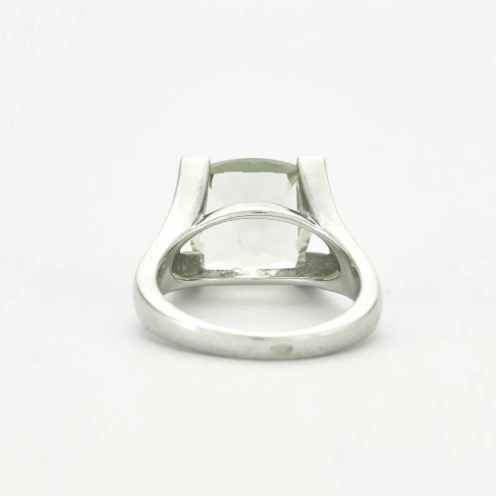 Bague Prasiolite Diamants
