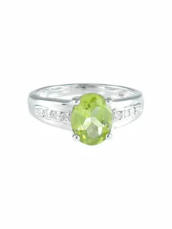 Bague Péridot Diamants