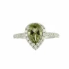 Bague Péridot Diamants