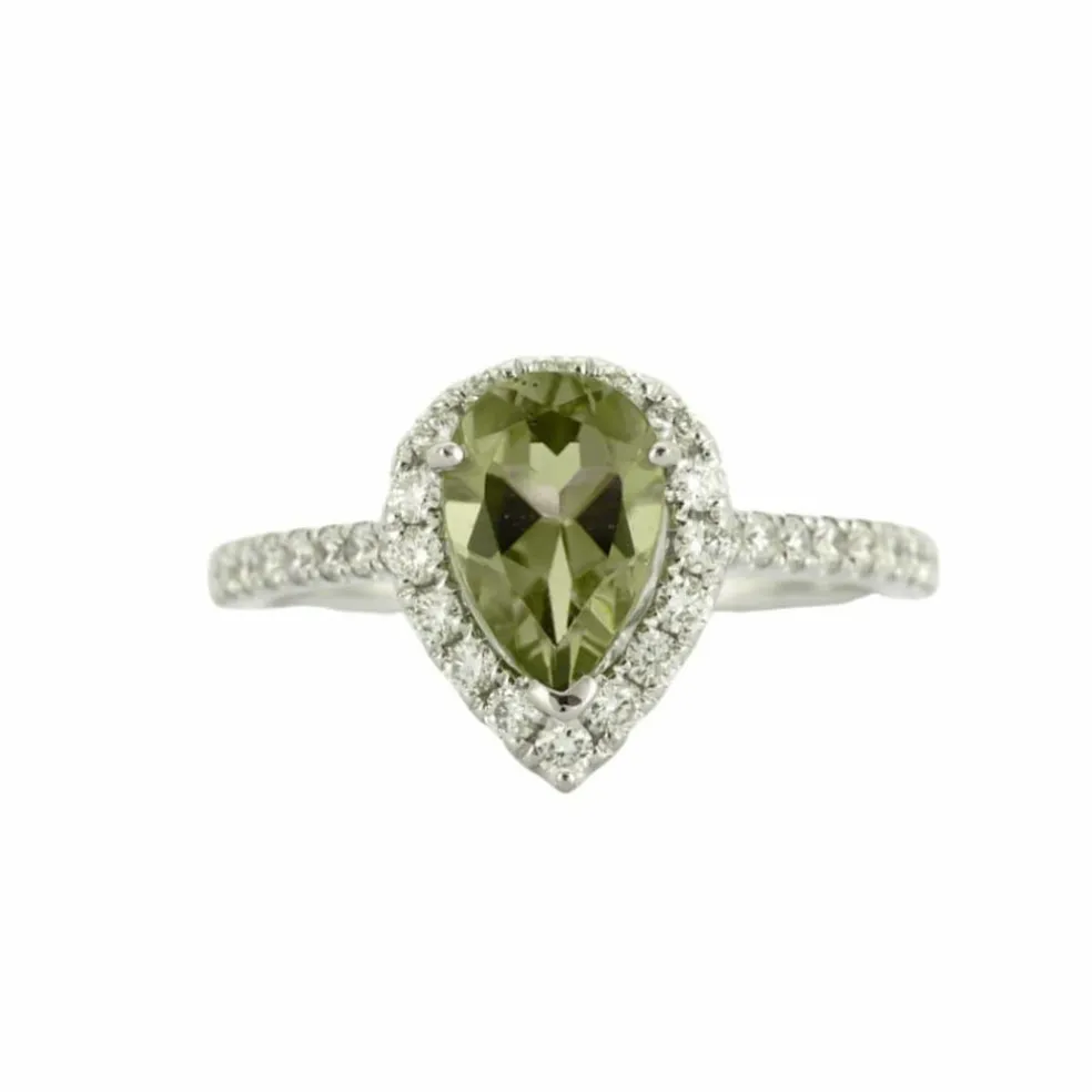 Bague Péridot Diamants