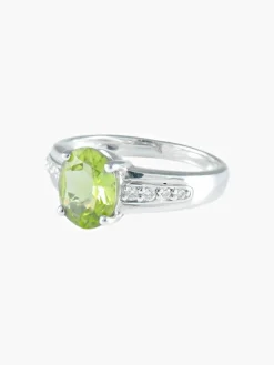 Bague Péridot Diamants