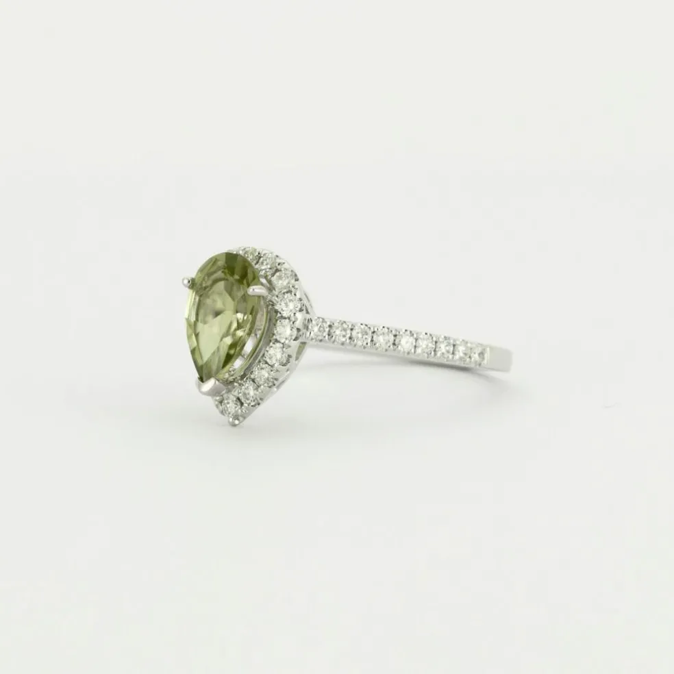 Bague Péridot Diamants