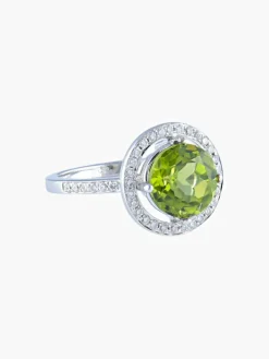 Bague Péridot Diamants