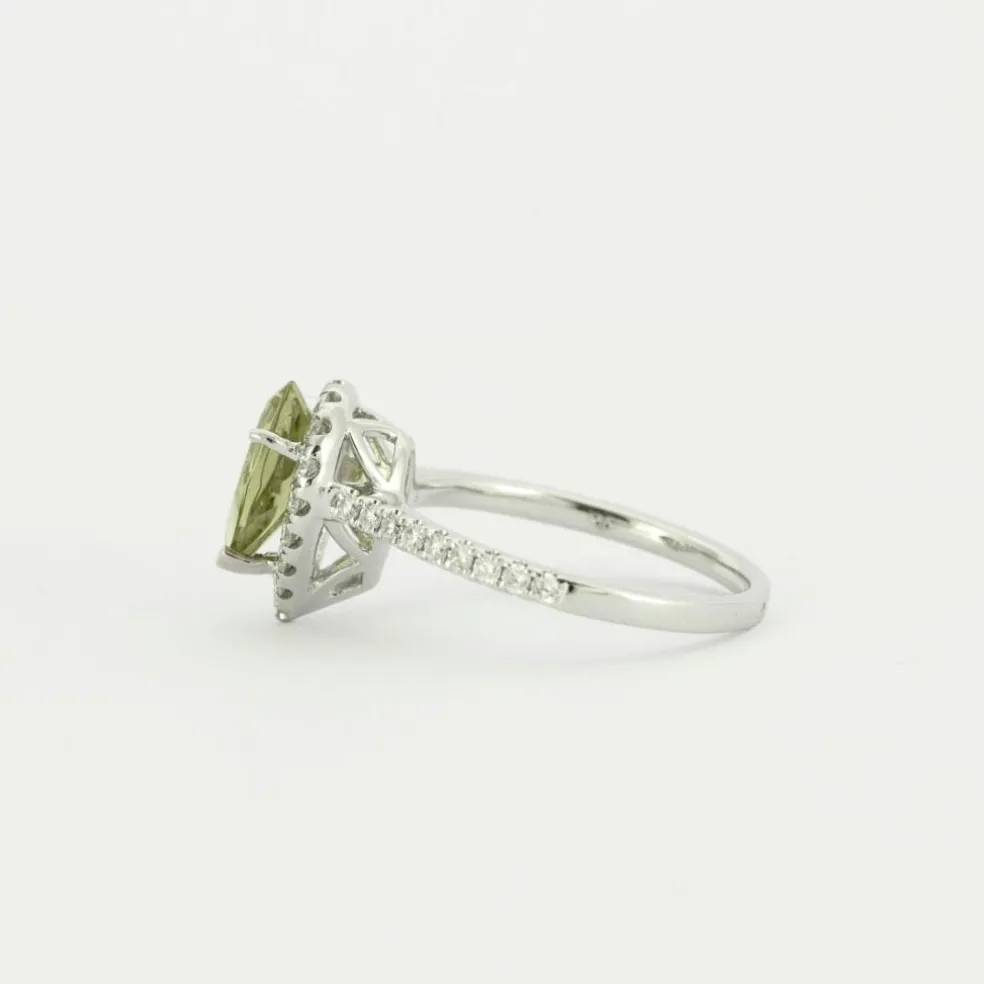 Bague Péridot Diamants