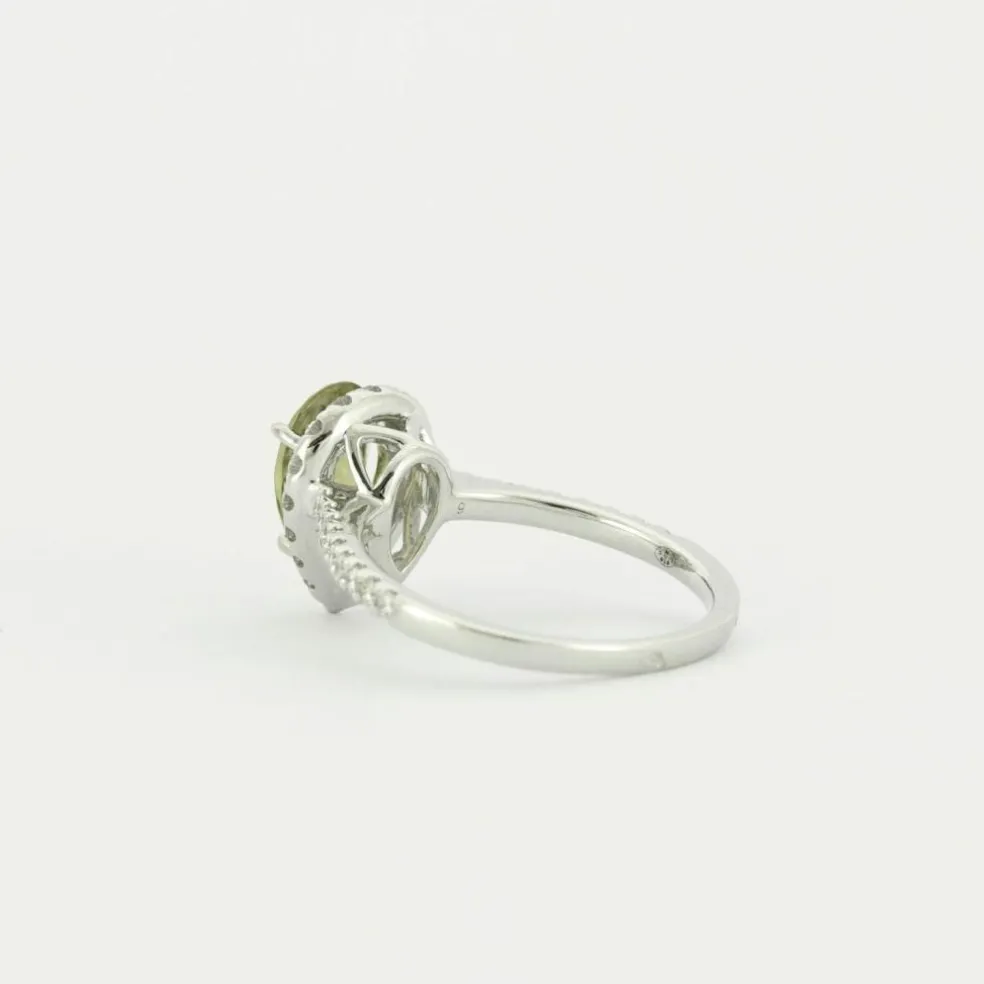 Bague Péridot Diamants