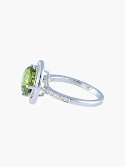 Bague Péridot Diamants