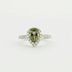 Bague Péridot Diamants