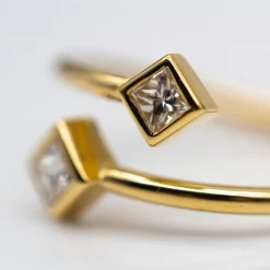 Bague PRINCESSE en or jaune et diamants