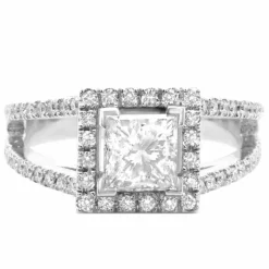 Bague Princesse Or blanc Diamants