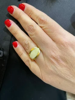 Bague Puig Doria , bois et ivoire