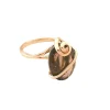Bague Quartz fumé Or Jaune