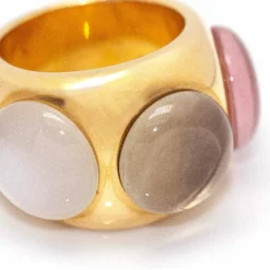 Bague QUARZ BUBBLE en Or et Quartz
