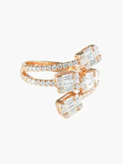 Bague Quatre Or jaune Diamants