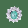 Bague RAINA avec diamants et émeraude