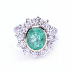 Bague RAINA avec diamants et émeraude