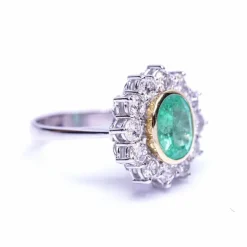 Bague RAINA avec diamants et émeraude