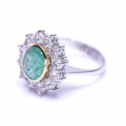 Bague RAINA avec diamants et émeraude