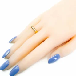 Bague rangée de diamants