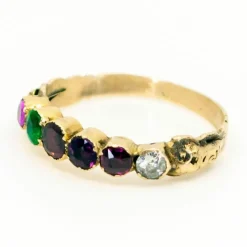 Bague "REGARD" (Multi Gemstone), or jaune 14 carats 10806-6711
