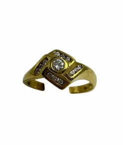 Bague rhomboïde avec diamants, années 1990