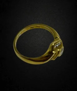 Bague rhomboïde avec diamants, années 1990