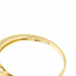 Bague Riviera avec émeraudes et diamants