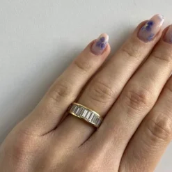 Bague Riviera en diamant de 1,27 ct