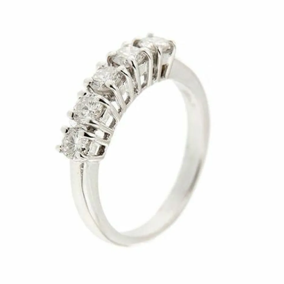 Bague Riviera en diamant de 0,75 ct