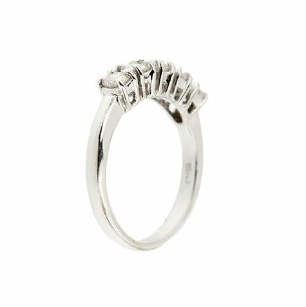 Bague Riviera en diamant de 0,75 ct