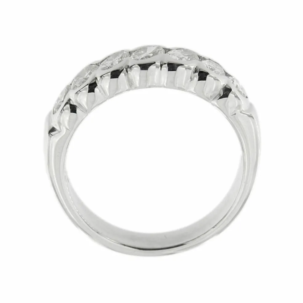 Bague Rivière avec diamants 1,19 ct