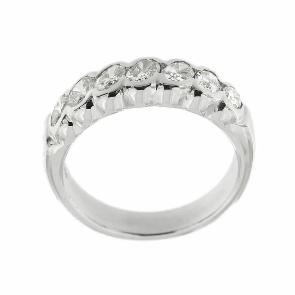 Bague Rivière avec diamants 1,19 ct