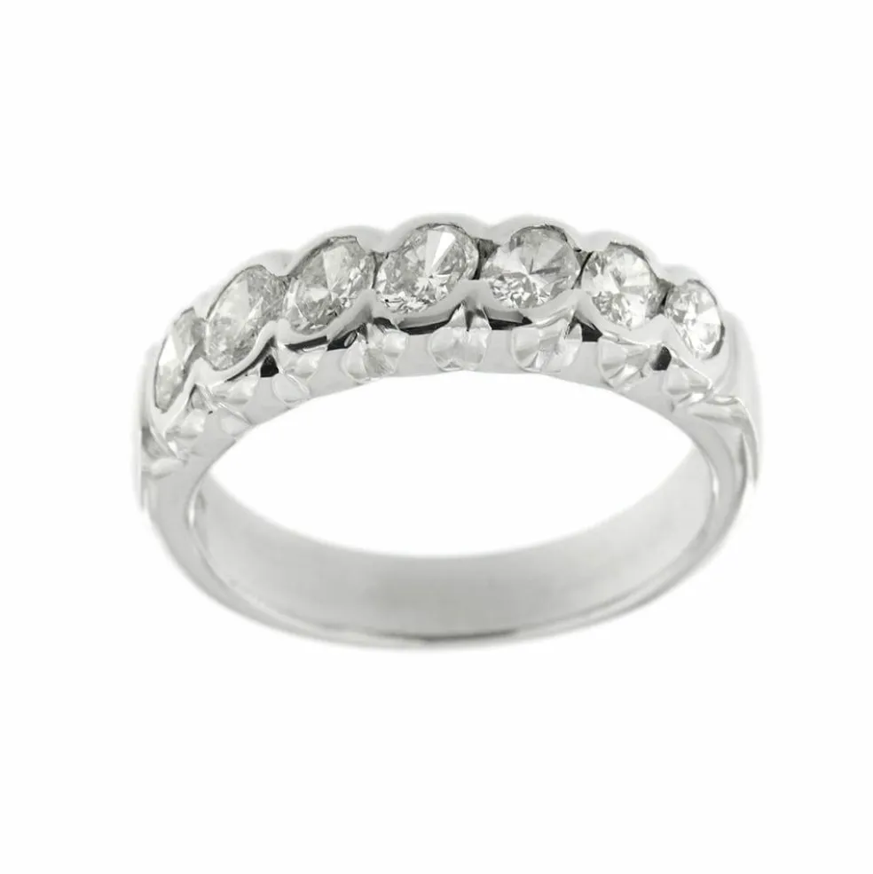 Bague Rivière avec diamants 1,19 ct