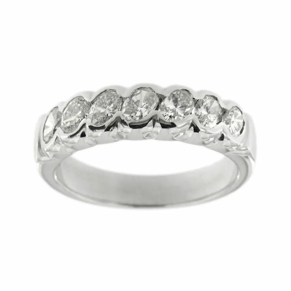 Bague Rivière avec diamants 1,19 ct