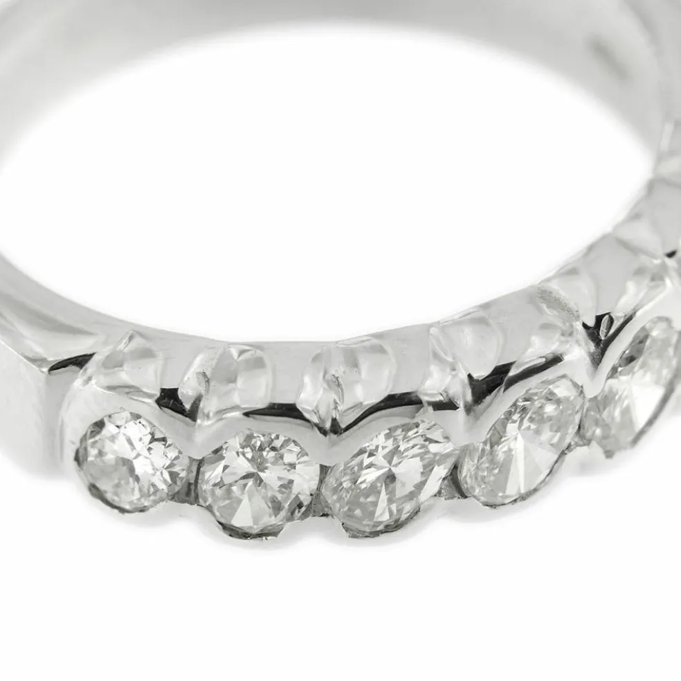 Bague Rivière avec diamants 1,19 ct
