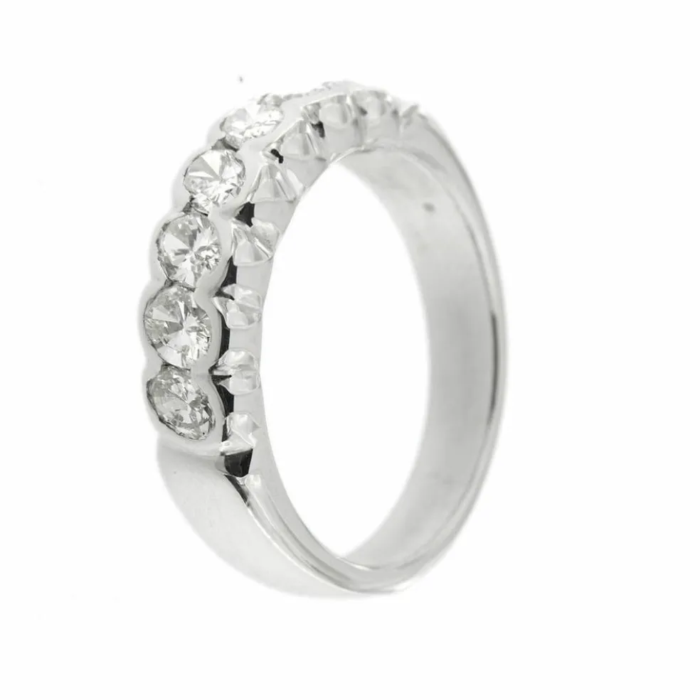 Bague Rivière avec diamants 1,19 ct